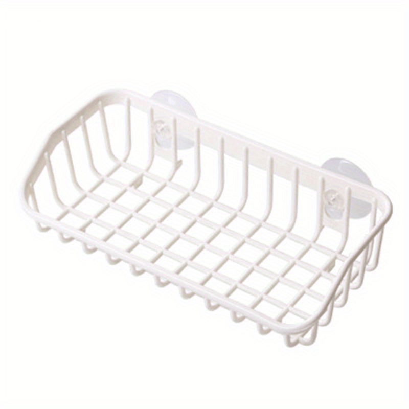 1pc Multi-functional Suction Cup Dishwashing Sponge Rack, Hanging Storage Rack, Draining Rack, Sink Rack, Kitchen Accessories