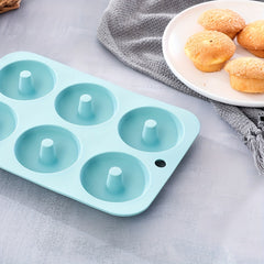 6pcs Non-stick Silicone Kitchen Baking Supplies Set - Baking Pans, Cake Molds, Donut Pans, Muffin Pans, Cake Pans