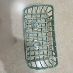 1pc Multi-functional Suction Cup Dishwashing Sponge Rack, Hanging Storage Rack, Draining Rack, Sink Rack, Kitchen Accessories
