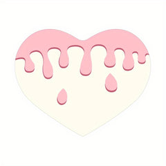 1pc Cute Heart Shaped Non-Slip Rugs for Girls Bedroom, Living Room, Bathroom, Kitchen, and Hallway - Soft and Thickened Area Rugs with Cartoon Design - Perfect Bathroom Accessories and Home Decor
