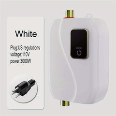 1pc Instant Hot Water Heater - Constant Temperature, Energy-Efficient, 110V 3000W Electric Heating for Kitchen and Bathroom - Compact, Space-Saving Design, Easy Installation, and Safe Operation