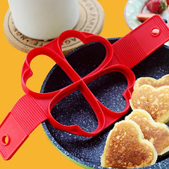 1pc Premium Non-Stick Egg Pancake Ring Mold - Easy Cooking, Fried, Poached, Omelet Maker - Silicone Egg Cooker, Heat Resistant, Durable, Kitchen Baking Essential