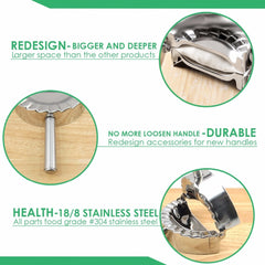 1pc Multifunctional Stainless Steel Ravioli Maker - Easy to Use Dumpling Maker and Cooking Pastry Cutter for Kitchen Kitchen Accessories