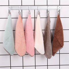 5-Pack Ultra-Absorbent Microfiber Kitchen Towels - Non-Stick, Oil-Resistant, Quick-Drying, and Durable Dish Cloths for Toilet and Daily Cleaning - Soft, Lint-Free, and Easy to Clean