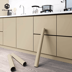 STELLALHUO Textured Vinyl Peel & Stick Wallpaper - Easy Apply & Remove, Waterproof Contact Paper for Kitchen Cabinets, Living Room Walls & More - Seamless DIY Decor Upgrade