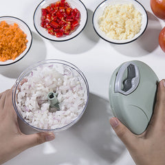 1pc Multi-Function Vegetable Chopper and Garlic Press - Manual Food Cutter & Crusher for Kitchen Efficiency