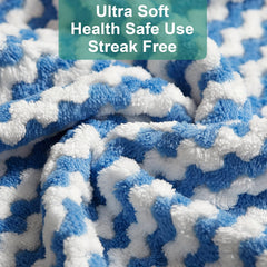 5/10pcs Ultra-Soft Microfiber Dish Cloths - Thickened Coral Velvet Cationic Double-Sided Towels for Strong Stain Removal, Scouring Pads, Absorbent, Lint-Free, Durable, Easy to Clean, and Reusable for Kitchen Cleaning