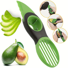 1pc, 3in1 Avocado Peeler, Creative Avocado Slicer, Avocado Corer Remover, Avocado Pitter, Avocado Cutter, Fruit Peeler, Fruit Corer Remover, Kitchen Tools, Kitchen Supplies