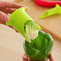 2pcs, Pepper Corer, Pepper Seed Remover, Plastic Chili Corer Remover, Household Pepper Seed Remover, Multifunctional Kitchen Jalapeno Seed Remover, Kitchen Tools