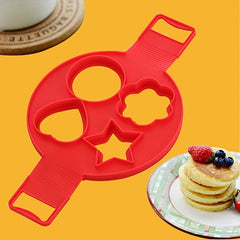 1pc Premium Non-Stick Egg Pancake Ring Mold - Easy Cooking, Fried, Poached, Omelet Maker - Silicone Egg Cooker, Heat Resistant, Durable, Kitchen Baking Essential