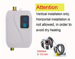 1pc Instant Hot Water Heater - Constant Temperature, Energy-Efficient, 110V 3000W Electric Heating for Kitchen and Bathroom - Compact, Space-Saving Design, Easy Installation, and Safe Operation
