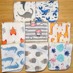 8Pack Soft & Absorbent 2-Layer Handkerchief Set - Washcloths & Wash Gloves for Face, Baby, and Kitchen Use - Multi-Purpose, Reusable, and Gentle on Skin - Perfect Gift for Christmas, Halloween, and Thanksgiving Day
