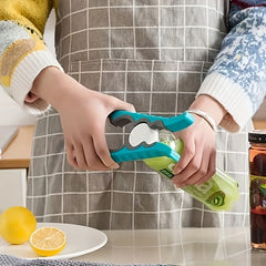 Multi-Purpose 4-in-1 Can Opener 1pc with Non-Slip Grip - Perfect for Home Kitchen and Beer Bottles Use