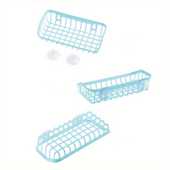 1pc Multi-functional Suction Cup Dishwashing Sponge Rack, Hanging Storage Rack, Draining Rack, Sink Rack, Kitchen Accessories
