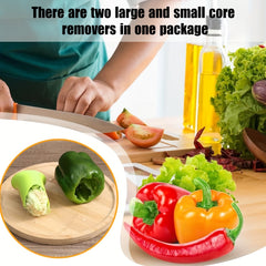 2pcs, Pepper Corer, Pepper Seed Remover, Plastic Chili Corer Remover, Household Pepper Seed Remover, Multifunctional Kitchen Jalapeno Seed Remover, Kitchen Tools