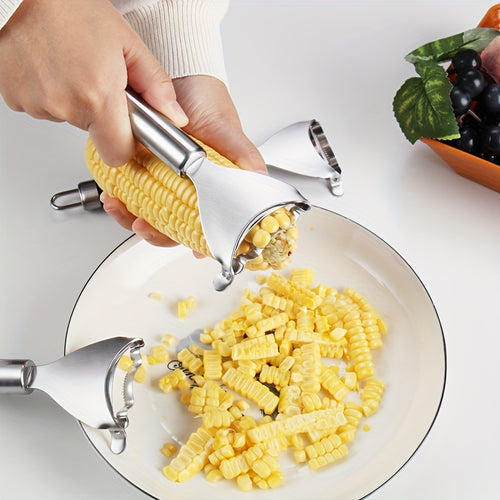 Stainless Steel Corn Stripper & Peeler - Durable, Multi-Use Kitchen Tool for Effortless Meal Prep