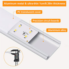 [LED Motion Sensor Light] KATHYLIGHT 1pc LED Motion Sensor Cabinet Light - Brushed Metal Strip Sconce with Voice Control, Wireless Magnetic USB Rechargeable, Auto-shut-off, Detachable Fixture, Plastic Shade - for Wardrobe, Cl