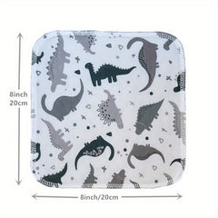 8Pack Soft & Absorbent 2-Layer Handkerchief Set - Washcloths & Wash Gloves for Face, Baby, and Kitchen Use - Multi-Purpose, Reusable, and Gentle on Skin - Perfect Gift for Christmas, Halloween, and Thanksgiving Day