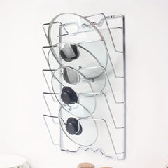 Multifunctional Kitchen Pot And Lid Rack Wall-mounted Storage Rack Cutting Board Storage Rack