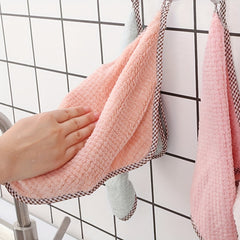 5-Pack Ultra-Absorbent Microfiber Kitchen Towels - Non-Stick, Oil-Resistant, Quick-Drying, and Durable Dish Cloths for Toilet and Daily Cleaning - Soft, Lint-Free, and Easy to Clean