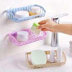 1pc Multi-functional Suction Cup Dishwashing Sponge Rack, Hanging Storage Rack, Draining Rack, Sink Rack, Kitchen Accessories