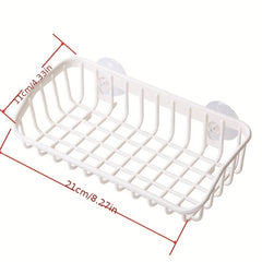 1pc Multi-functional Suction Cup Dishwashing Sponge Rack, Hanging Storage Rack, Draining Rack, Sink Rack, Kitchen Accessories