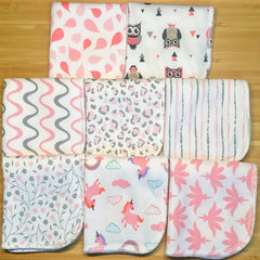 8Pack Soft & Absorbent 2-Layer Handkerchief Set - Washcloths & Wash Gloves for Face, Baby, and Kitchen Use - Multi-Purpose, Reusable, and Gentle on Skin - Perfect Gift for Christmas, Halloween, and Thanksgiving Day