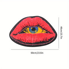 1pc Soft and Non-Slip Lips Shaped Bath Rug - Absorbent and Machine Washable for Home, Living Room, Kitchen, and Bathroom, Bathroom Decor, Bathroom Accessory