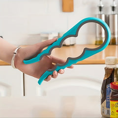Multi-Purpose 4-in-1 Can Opener 1pc with Non-Slip Grip - Perfect for Home Kitchen and Beer Bottles Use