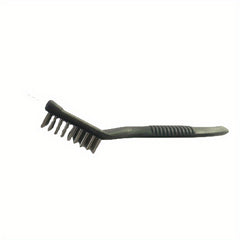 Portable Grill Cleaner - 8in Deep Clean Steel Brush with Plastic Handle | BBQ Accessories for Kitchen