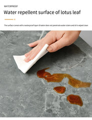 10Pcs Self-adhesive Marble Tiles Sticker Waterproof 30cmx60cm Tiles Floor Stickers PVC Tile  Kitchen Bathroom Wall Sticker