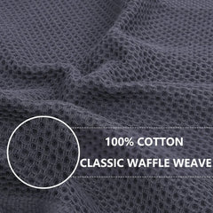 6 Pack 12x12inch Multi Color 100% Cotton Waffle Weave Kitchen Dishcloths,Soft Absorbent Dish Towels, Household Cleaning Cloth
