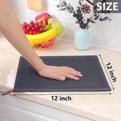 6 Pack 12x12inch Multi Color 100% Cotton Waffle Weave Kitchen Dishcloths,Soft Absorbent Dish Towels, Household Cleaning Cloth