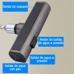 Kitchen Faucet, Height-Adjustable Sink Faucets, Hot and Cold Water Faucet, Black Kitchen Faucets, Rociad Head