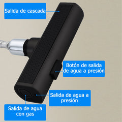 Kitchen Faucet, Height-Adjustable Sink Faucets, Hot and Cold Water Faucet, Black Kitchen Faucets, Rociad Head