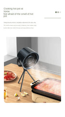New USB Desktop Mini Range Hoods Portable Exhaust Fan Small Kitchen Hood Extractor Barbecue Large Suction Cooker Hood
