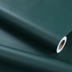 Dark Green Self-Adhesive Wallpaper Bedroom Kitchen Cabinet Furniture Stickers PVC Waterproof Vinyl Wall Contact Paper Home Decor