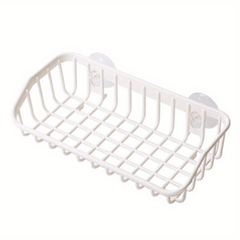 1pc Multi-functional Suction Cup Dishwashing Sponge Rack, Hanging Storage Rack, Draining Rack, Sink Rack, Kitchen Accessories