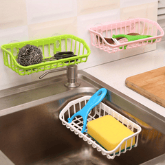 1pc Multi-functional Suction Cup Dishwashing Sponge Rack, Hanging Storage Rack, Draining Rack, Sink Rack, Kitchen Accessories