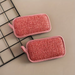 3/6/12pcs Dish Cloths Sponge With Hanging Loop, Multi Purpose Cleaning Sponge For Tableware, Dishwashing Towels, Double Sided Cleaning Sponge, Scrubbing Magic Sponge, Scouring Pads, Cleaning Tools, Kitchen Accessories