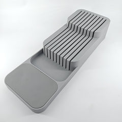 1pc Kitchen Drawer Organizer Tray For Knives, Knife Block, Knife Holder, Drawer Storage Box For Knife, Drawer Organizer Insert, Holds 9 Knives, Kitchen Accessories