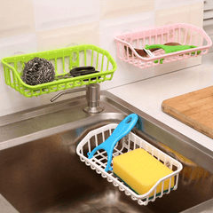 1pc Multi-functional Suction Cup Dishwashing Sponge Rack, Hanging Storage Rack, Draining Rack, Sink Rack, Kitchen Accessories