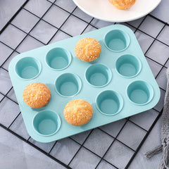 6pcs Non-stick Silicone Kitchen Baking Supplies Set - Baking Pans, Cake Molds, Donut Pans, Muffin Pans, Cake Pans