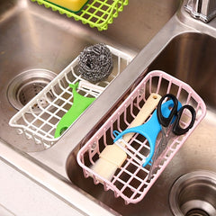1pc Multi-functional Suction Cup Dishwashing Sponge Rack, Hanging Storage Rack, Draining Rack, Sink Rack, Kitchen Accessories