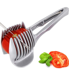 Effortlessly Slice with this Stainless Steel Slicer for Tomatoes, Lemons, and Onions - Kitchen Utensil and Accessories!