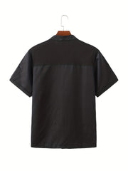 Chef Work Clothes, Men's Short Sleeve Hotel Restaurant Baking Clothing - Breathable & Durable Fabric - For Chefs, Cooks & Restaurant Staff - Perfect for Kitchen Work & Baking