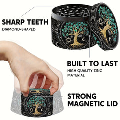 1pc, Premium Metal Spice Grinder - Multifunctional Crusher with Creative Design for Efficient Grinding - Ideal Kitchen Gadget for Christmas, Easter, Halloween, Hanukkah, and Thanksgiving Celebrations