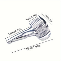 Effortlessly Slice with this Stainless Steel Slicer for Tomatoes, Lemons, and Onions - Kitchen Utensil and Accessories!
