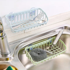 1pc Multi-functional Suction Cup Dishwashing Sponge Rack, Hanging Storage Rack, Draining Rack, Sink Rack, Kitchen Accessories
