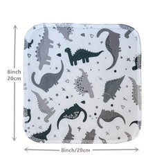 8Pack Soft & Absorbent 2-Layer Handkerchief Set - Washcloths & Wash Gloves for Face, Baby, and Kitchen Use - Multi-Purpose, Reusable, and Gentle on Skin - Perfect Gift for Christmas, Halloween, and Thanksgiving Day